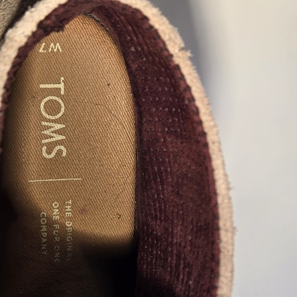 Toms Women's Kala Suede Ankle Boots Lace-Up Wedge Booties Desert Tan Size US 7 - Picture 11 of 16